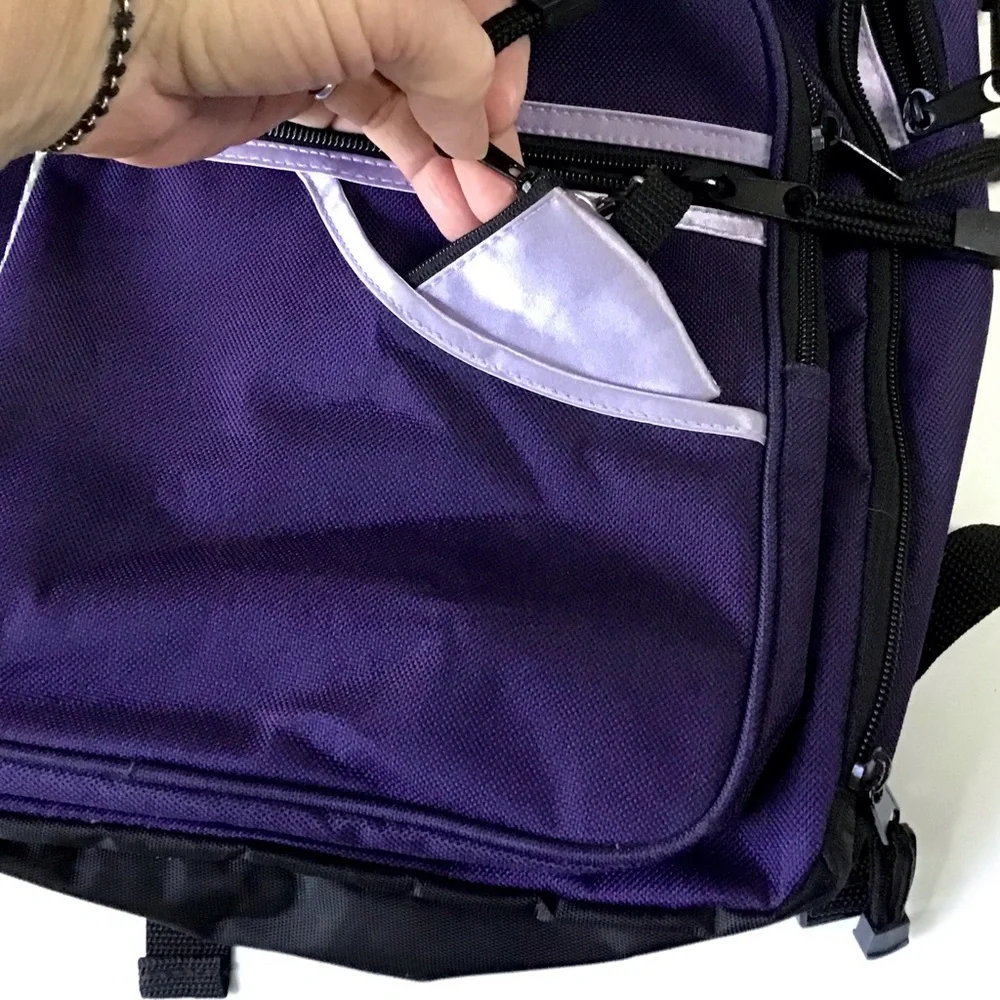 Vintage Limited Too Y2K Backpack Dark Purple 16” Excellent Condition Like-New